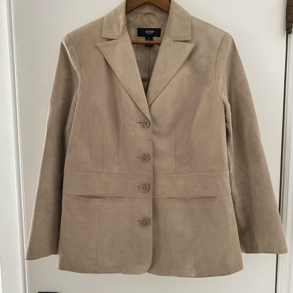 Alfani Beige Women's Blazer XL